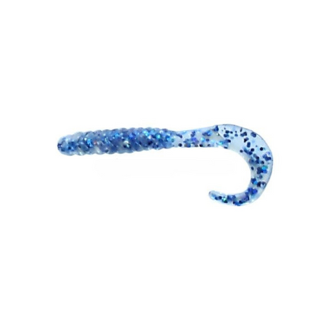 Приманка Твістер Aquatech Adams col. Blue with gliter 55mm (1шт) 6423 фото