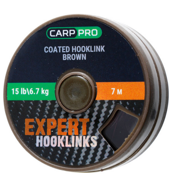 Повідковий матеріал в оболочке Carp Pro Brown 15lb 7m 15375 фото