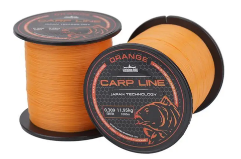 Леска Fishing ROI Orange Carp Line 0,309mm 1000m 10388 фото