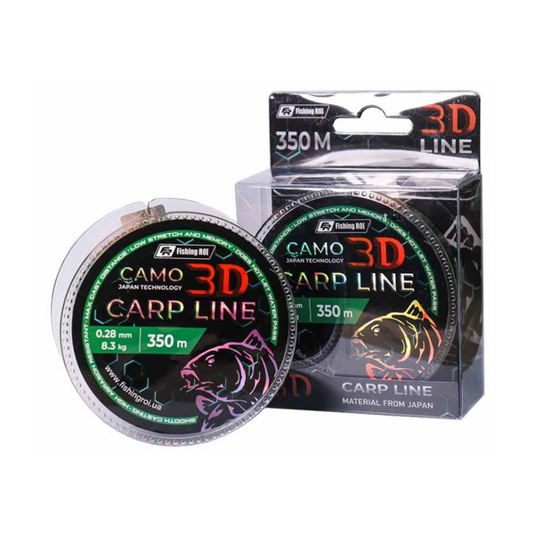 Жилка Fishing ROI 3D Camo Green 0,33mm 350m 75049 фото Жилка Fishing ROI 3D Camo Green 0,33mm 350m 75049 фото