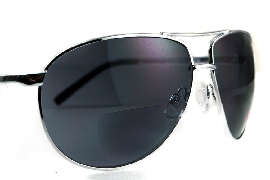 Бифокальные защитные очки Global Vision Aviator Bifocal (+2.0) (gray) серые 1АВИБИФ-Д2.0 фото