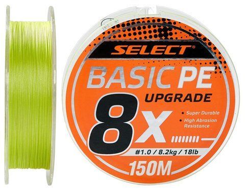Шнур Select Basic PE 8X Light Green 150m 0,12мм 15624 фото