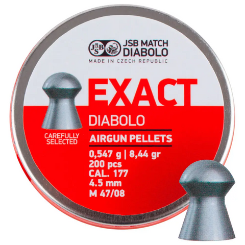 Кулі для пневматики JSB Dіabolo Exact 200шт, 0,547g, 4,5mm 6750 фото