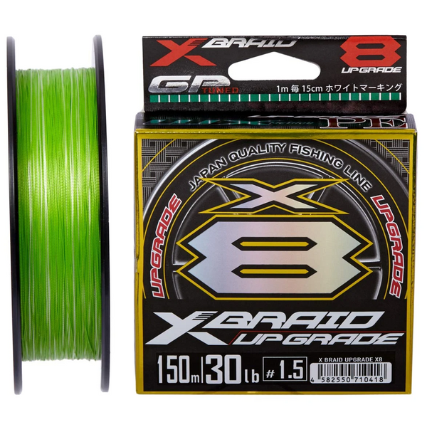 Шнур YGK X-Braid Upgrage X8 150m 0.185mm 11.3kg col. Light-Green 111413 фото Шнур YGK X-Braid Upgrage X8 150m 0.185mm 11.3kg col. Light-Green 111413 фото