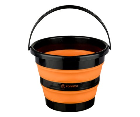 Відро складне Forrest Folding Bucket 10L Orange 76086 фото