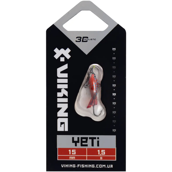 Балансир Viking Fishing Yeti Ice Jig 15mm 1.5g col.07 Coral Trout 106224 фото