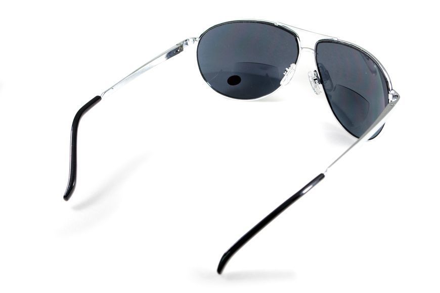 Окуляри біфокальні (захисні) Global Vision Aviator Bifocal (+3.0) (gray), чорні біфокальні лінзи в металевій оправі 1АВИБИФ-Д3.0 фото Окуляри біфокальні (захисні) Global Vision Aviator Bifocal (+3.0) (gray), чорні біфокальні лінзи в металевій оправі 1АВИБИФ-Д3.0 фото