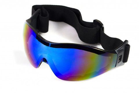Очки защитные с уплотнителем Global Vision Z-33 (G-Tech&trade; blue) Anti-Fog, синие зеркальные 1З33-90 фото