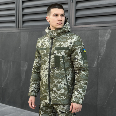 Куртка Pobedov Winter Jacket Motive Зима Піксель р-р 3XL 74874 фото