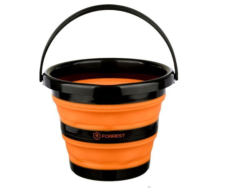 Відро складне Forrest Folding Bucket 5L Orange 76087 фото Відро складне Forrest Folding Bucket 5L Orange 76087 фото