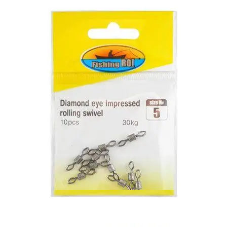 Вертлюг Fishing ROI Diamond Eye Impressed Rolling Swivel №3 76657 фото