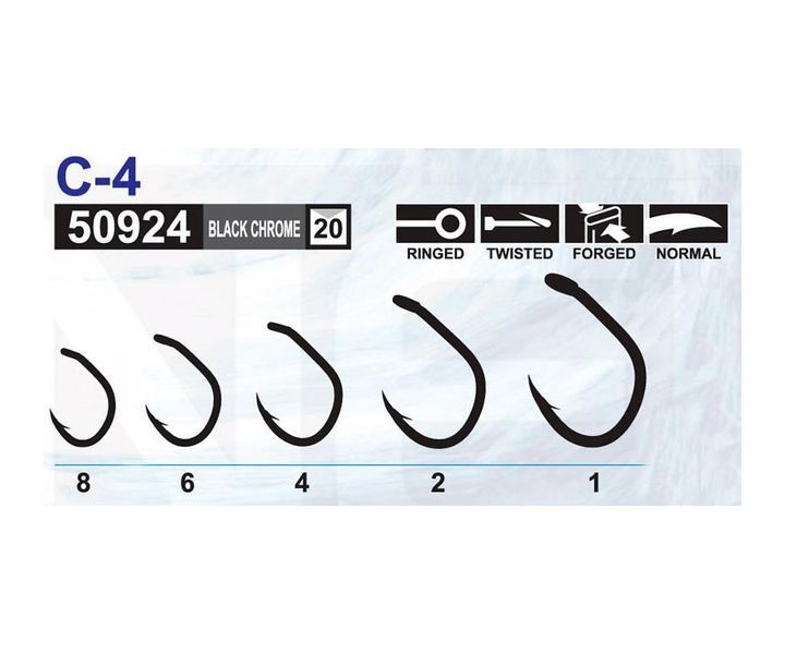 Крючки Owner Carp Aya 50924-08 №08 &Oslash;0,81мм 9шт. Black 109416 фото